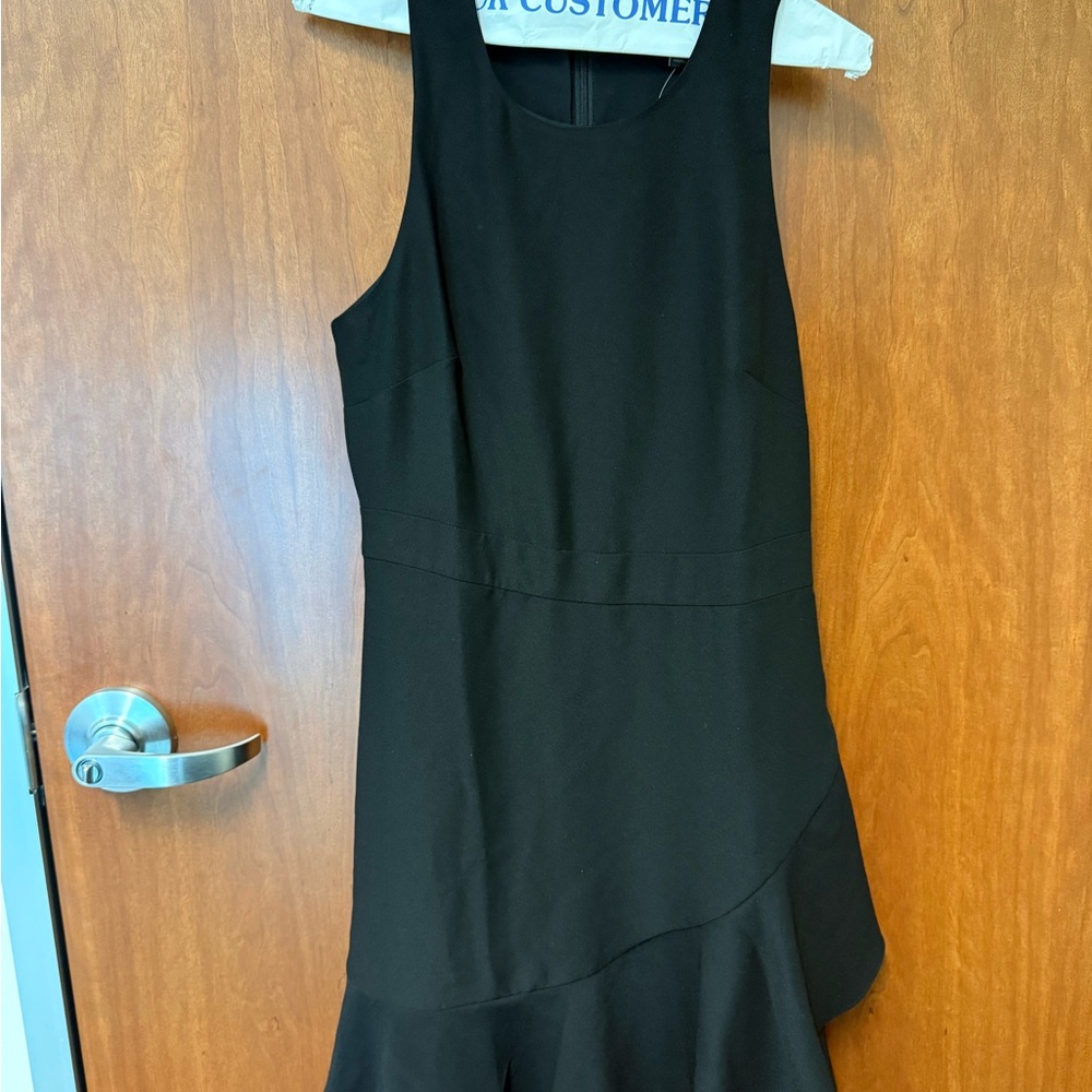 Banana Republic Black Mini Ruffle Dress